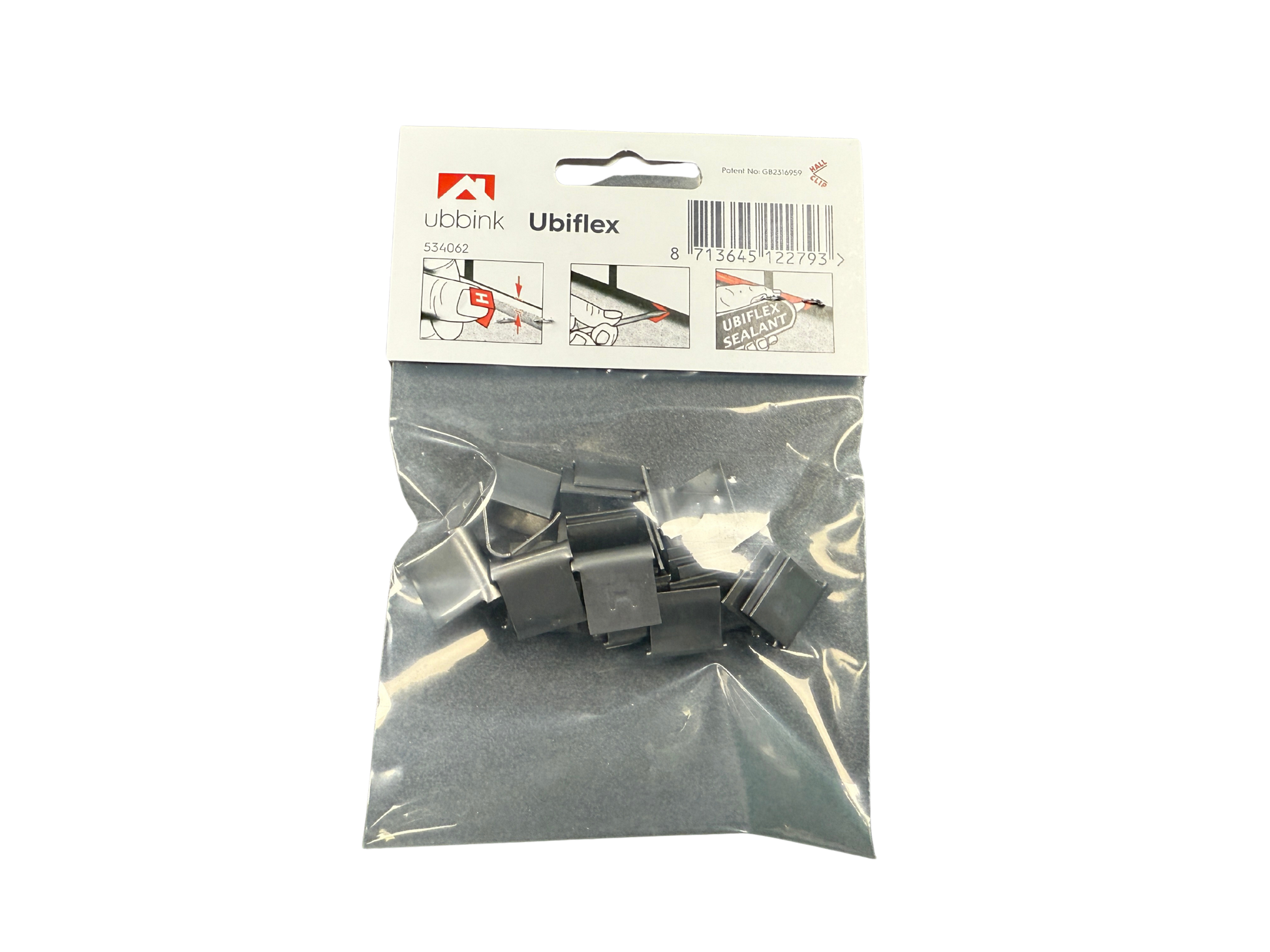 Ubiflex lead-free flashing joint fixing clips (hall clips)