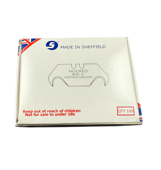 Box of hook blades for roofing