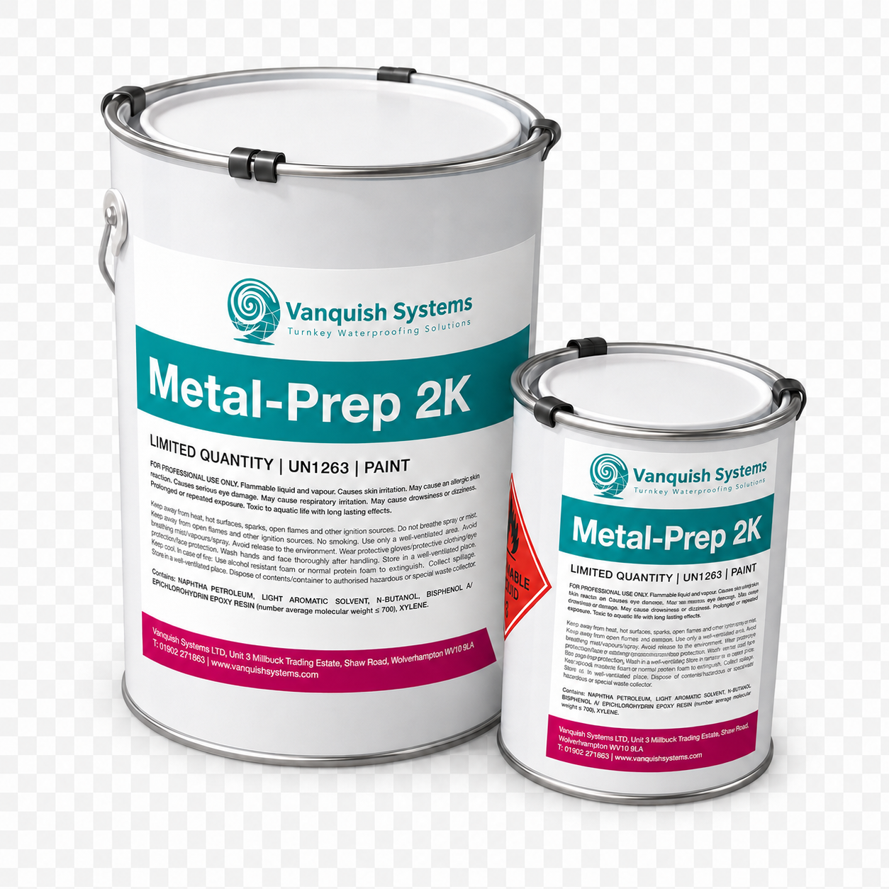Vanquish 2K Metal Primer – Epoxy-PVB Primer for Liquid Waterproofing Systems