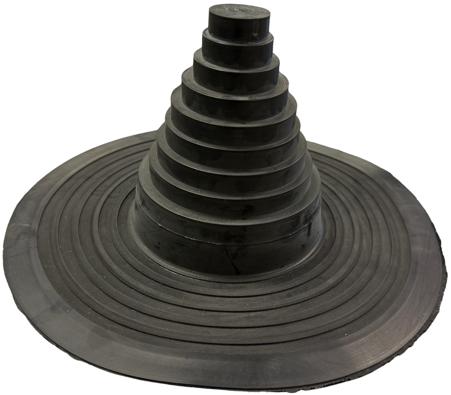 Flue pipe collar used to seal roof penetrations within waterproofing systems