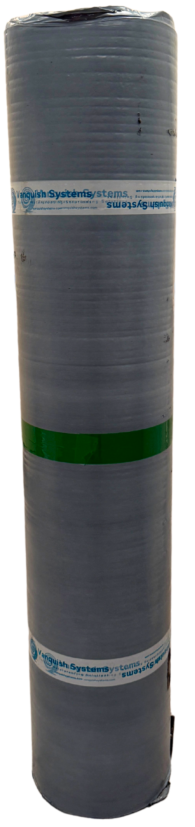 Bituminous roofing membrane roll for flat roof waterproofing