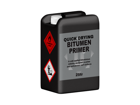 Black container of quick drying bitumen primer