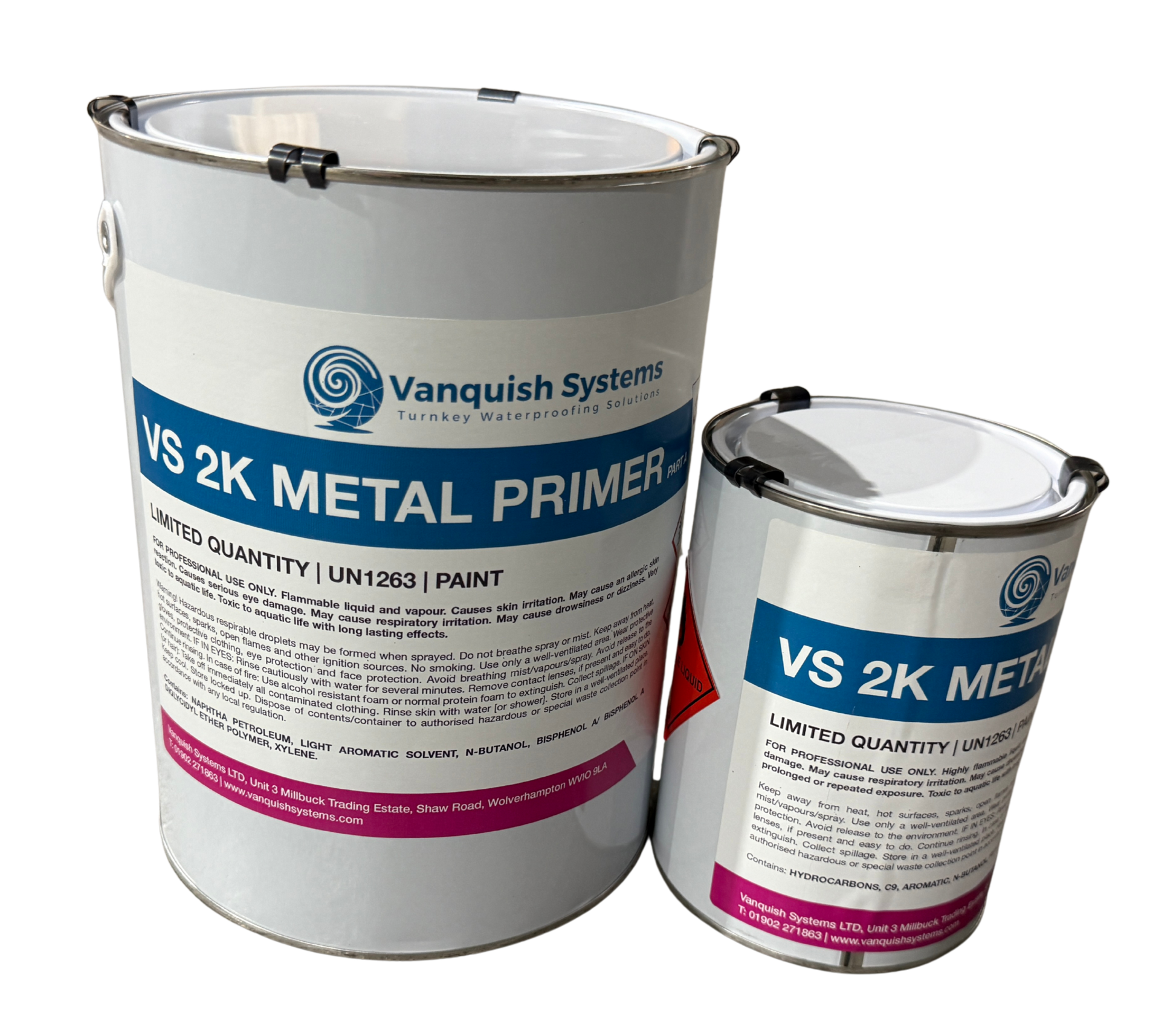 Vanquish 2K Metal Primer epoxy-PVB primer for metal substrates and liquid waterproofing systems