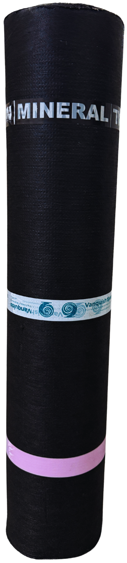 Bituminous roofing membrane roll for flat roof waterproofing