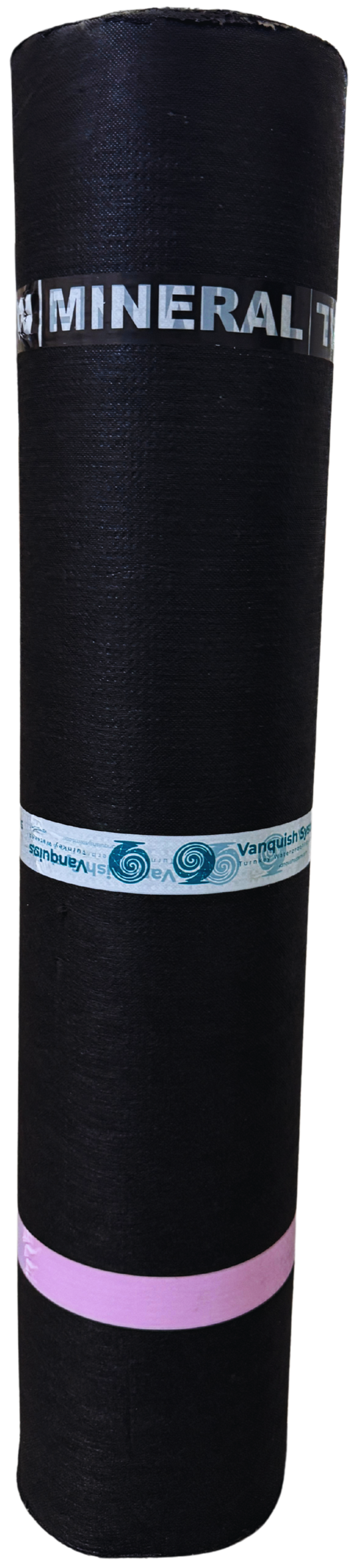 Bituminous roofing membrane roll for flat roof waterproofing